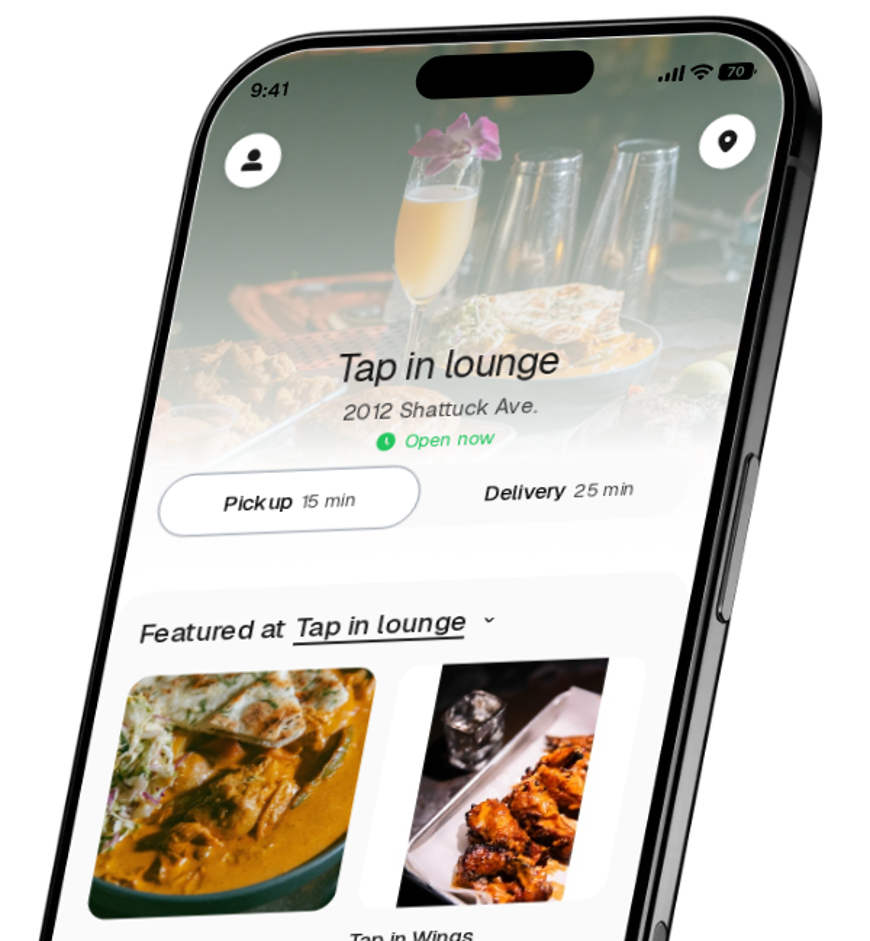 Tap in lounge app preview