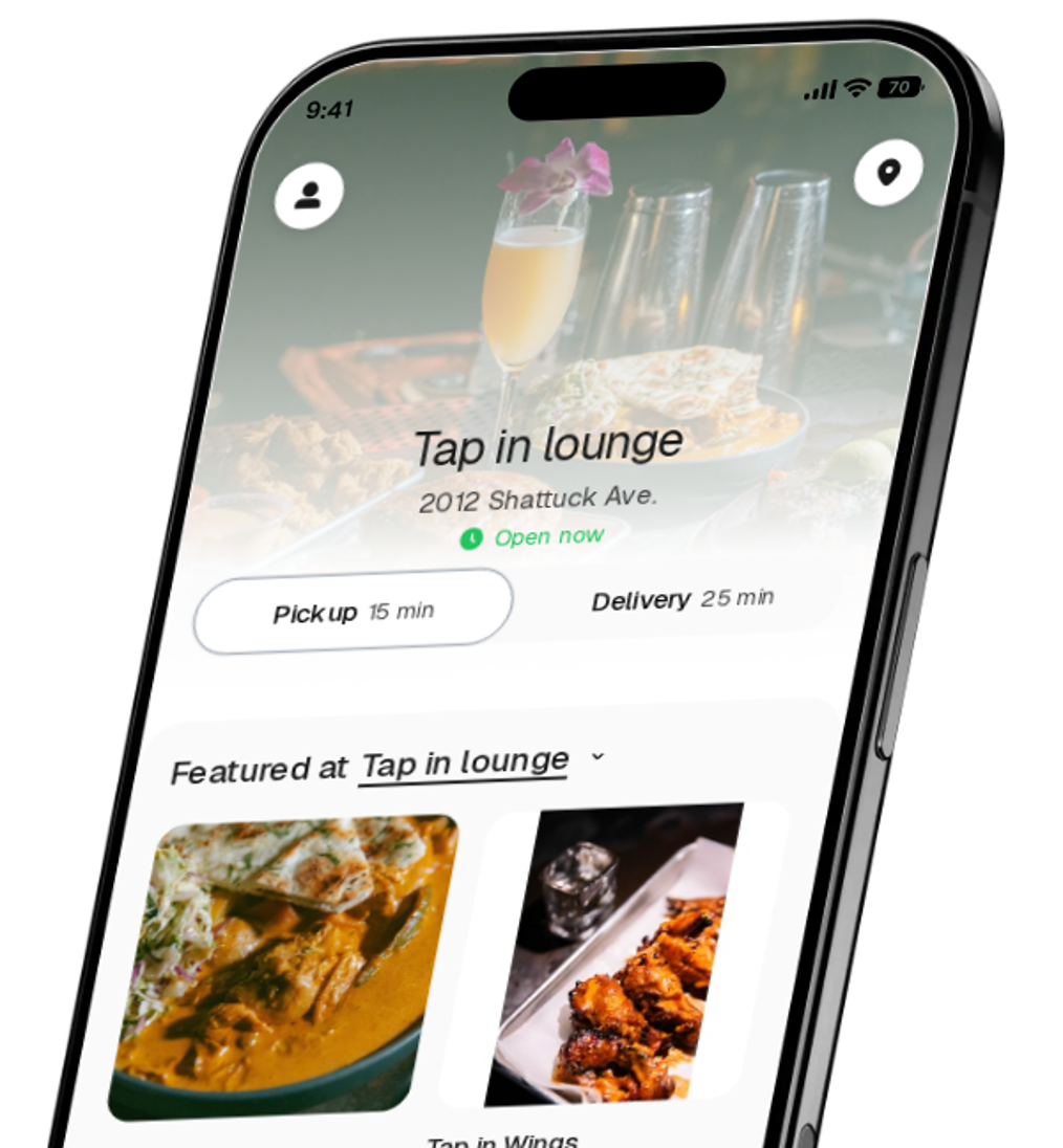 Tap in lounge app preview