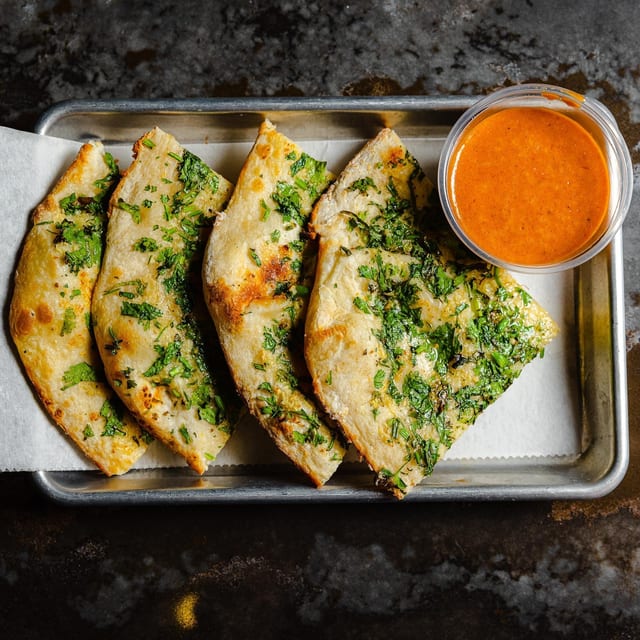 Naan & Sauce.