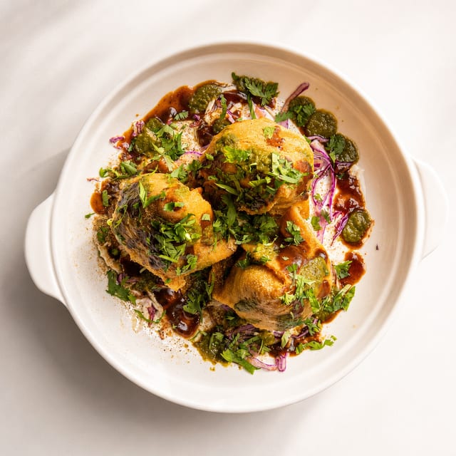 VEGGIE SAMOSAS.